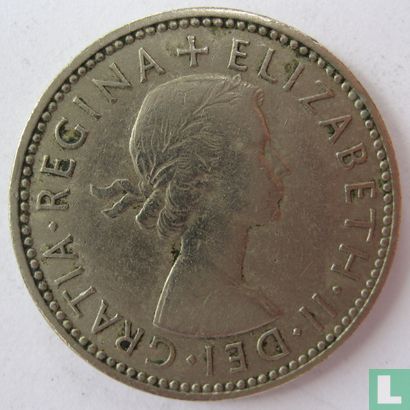 Verenigd Koninkrijk 1 shilling 1954 (engels) - Afbeelding 2