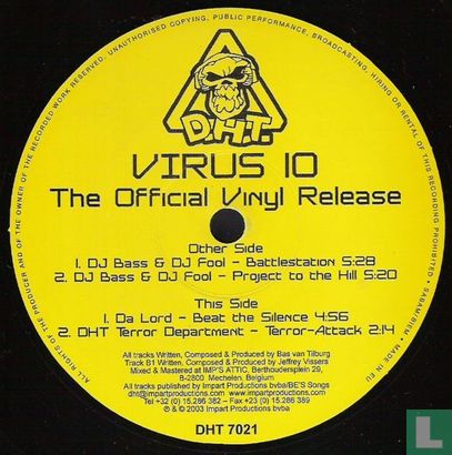 Virus 10 - The Official Vinyl Release - Afbeelding 3