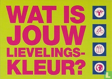 B004400 - Milieucentrum Amsterdam "Wat Is Jouw Lievelingskleur?" - Image 1