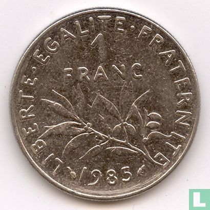 Frankrijk 1 franc 1985 - Afbeelding 1