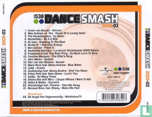 538 Dance Smash 2005 #3 - Afbeelding 2