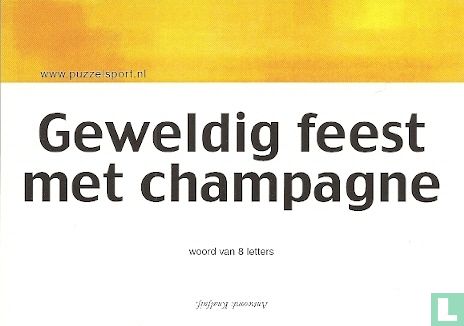U001062 - Puzzelsport "Geweldig feest met champagne" - Afbeelding 1