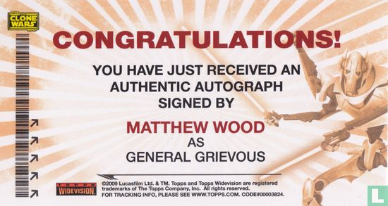 Matthew Wood as General Grievous - Afbeelding 2