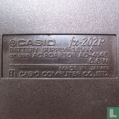 Casio fx-202P - Afbeelding 3