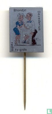 Blondje Dezederius radio tv gids [blauw] - Afbeelding 1