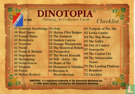 Dinotopia Checklist - Image 2