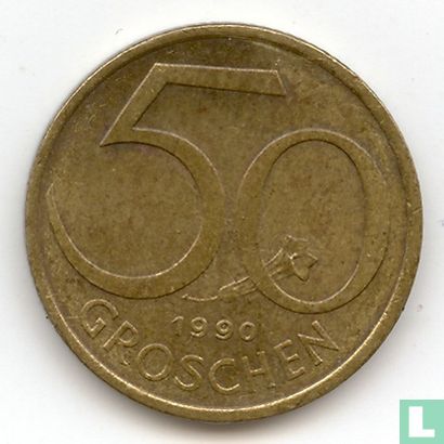 Oostenrijk 50 groschen 1990 - Afbeelding 1