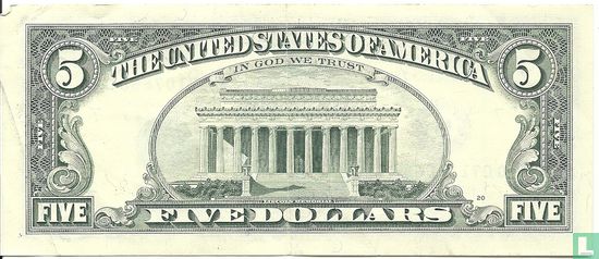 United States 5 dollars 1995 G - Image 2