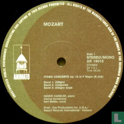 Wolfgang Amadeus Mozart - Pianoconcert Opus 19 en 20 - Afbeelding 3