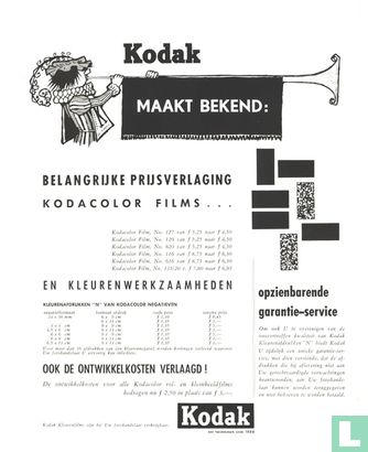 Kodak maakt bekend: .....