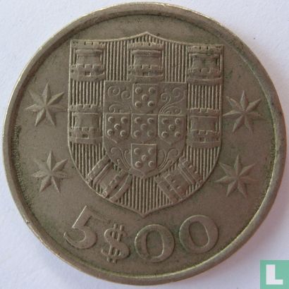 Portugal 5 escudos 1976 - Image 2
