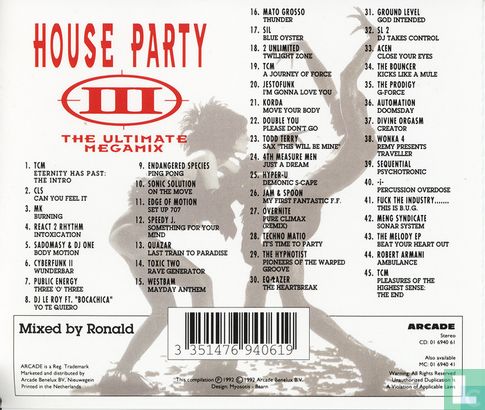 House Party III - The Ultimate Megamix - Image 2