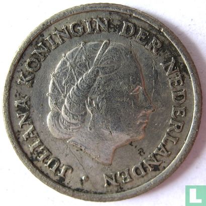 Antilles néerlandaises 1/10 gulden 1957 - Image 2