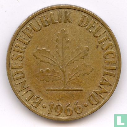 Duitsland 10 pfennig 1966 (F) - Afbeelding 1