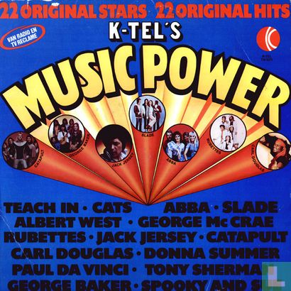 K-Tel's Music Power 22 Original Stars 22 original Hits - Afbeelding 1