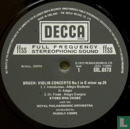Bruch : Violin Concerto - Scottish Fantasia - Image 3