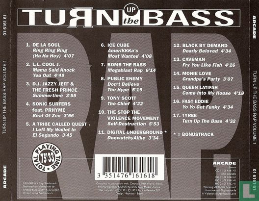 Turn Up The Bass - Rap - Volume 1 - Afbeelding 2
