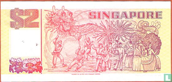 Singapore 2 Dollars  - Afbeelding 2