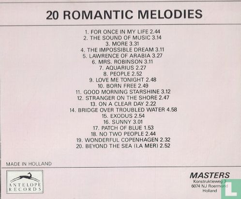 20 romantic Melodies - Afbeelding 2