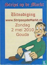 Strips op de Markt - Uitnodiging 2010 - Afbeelding 1