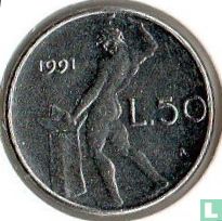Italy 50 lire 1991 - Image 1