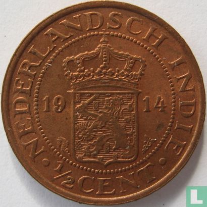 Indes néerlandaises ½ cent 1914 - Image 1