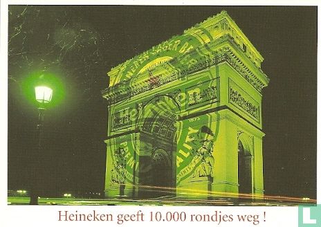 B002286 - Heineken 125 jaar "Heineken geeft 10.000 rondjes weg!" - Afbeelding 1