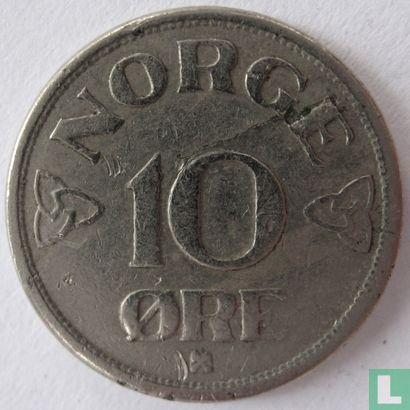 Norwegen 10 Øre 1955 - Bild 2