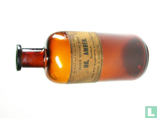 Amber bottle with "OIL AMBER" label .... - Image 3