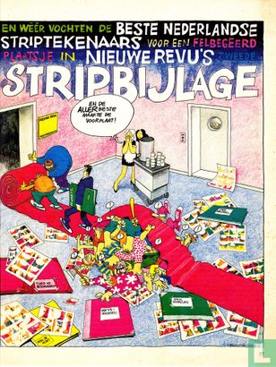 En wéér vochten de beste Nederlandse striptekenaars voor een felbegeerd plaatsje in Nieuwe Revu's tweede stripbijlage - Afbeelding 1
