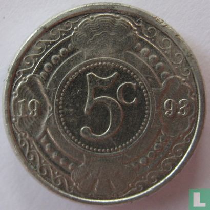 Antilles néerlandaises 5 cent 1993 - Image 1