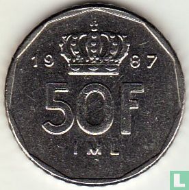 Luxemburg 50 francs 1987 - Afbeelding 1
