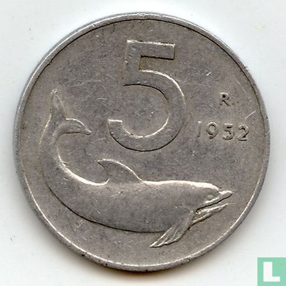 Italië 5 lire 1952 - Afbeelding 1