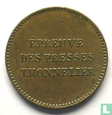 France 25 centimes 1845 (trial) - Image 1