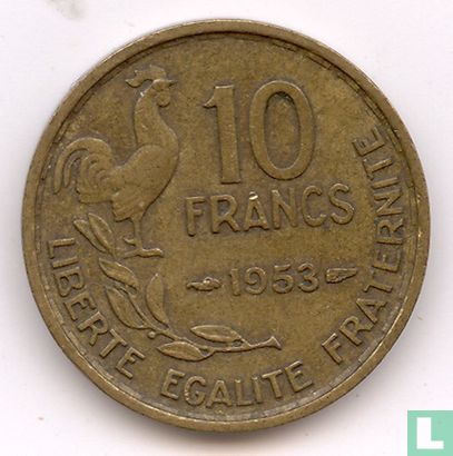 France 10 francs 1953 (without B) - Image 1