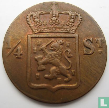 Nederlands-Indië ¼ stuiver 1836 - Afbeelding 2