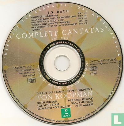 Complete Cantatas Volume 3 - Afbeelding 2