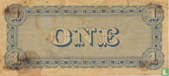 Confederate States 1 Dollar  - Afbeelding 2
