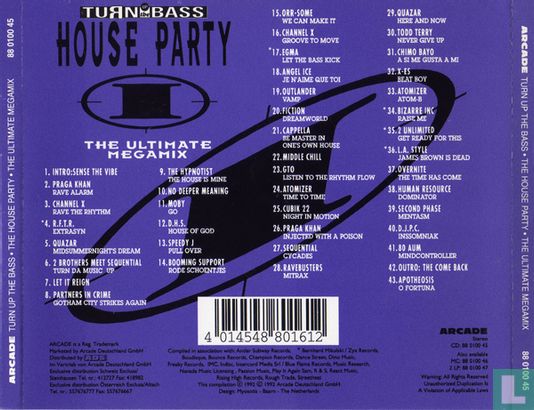 House Party I - The Ultimate Megamix CD 88010045 (1992) - Various