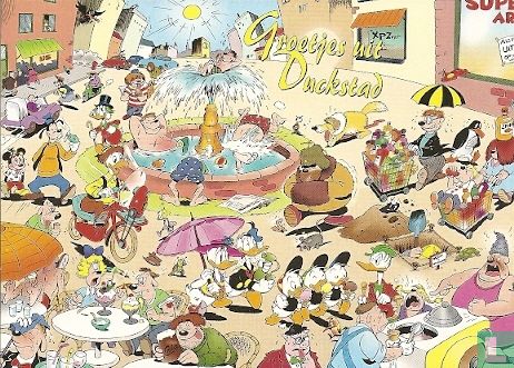 S000927 - Disney - Donald duck "Groetjes uit Duckstad" - Afbeelding 1