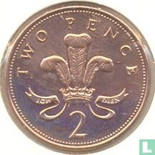 Royaume-Uni 2 pence 1999 (acier cuivré) - Image 2