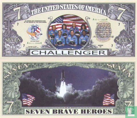 CHALLENGER 7 brave heroes - SPACE SHUTTLE
