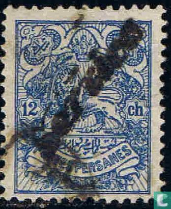 Lion, with overprint