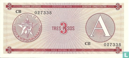Cuba 3 Pesos - Image 1