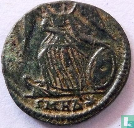 Empire romain Héraclée Anonyme Kleinfollis AE3 de Constantin Ier et son fils - Image 1