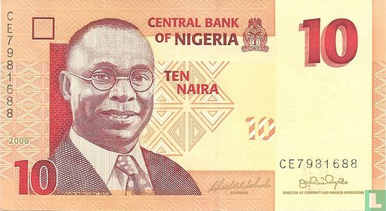 Nigeria 10 Naira 2006 - Bild 1