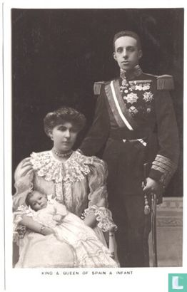 King and Queen of Spain and infant