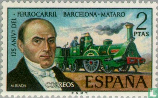 Eisenbahnlinie Barcelona-Mataró 125 Jahre