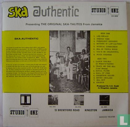 Ska authentic Presenting the Original Ska-talites From Jamaica - Afbeelding 2