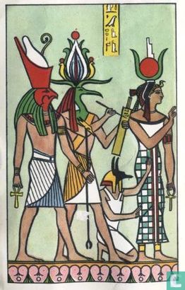 De goden Horus, Osiris, Anubis, Isis - Image 1